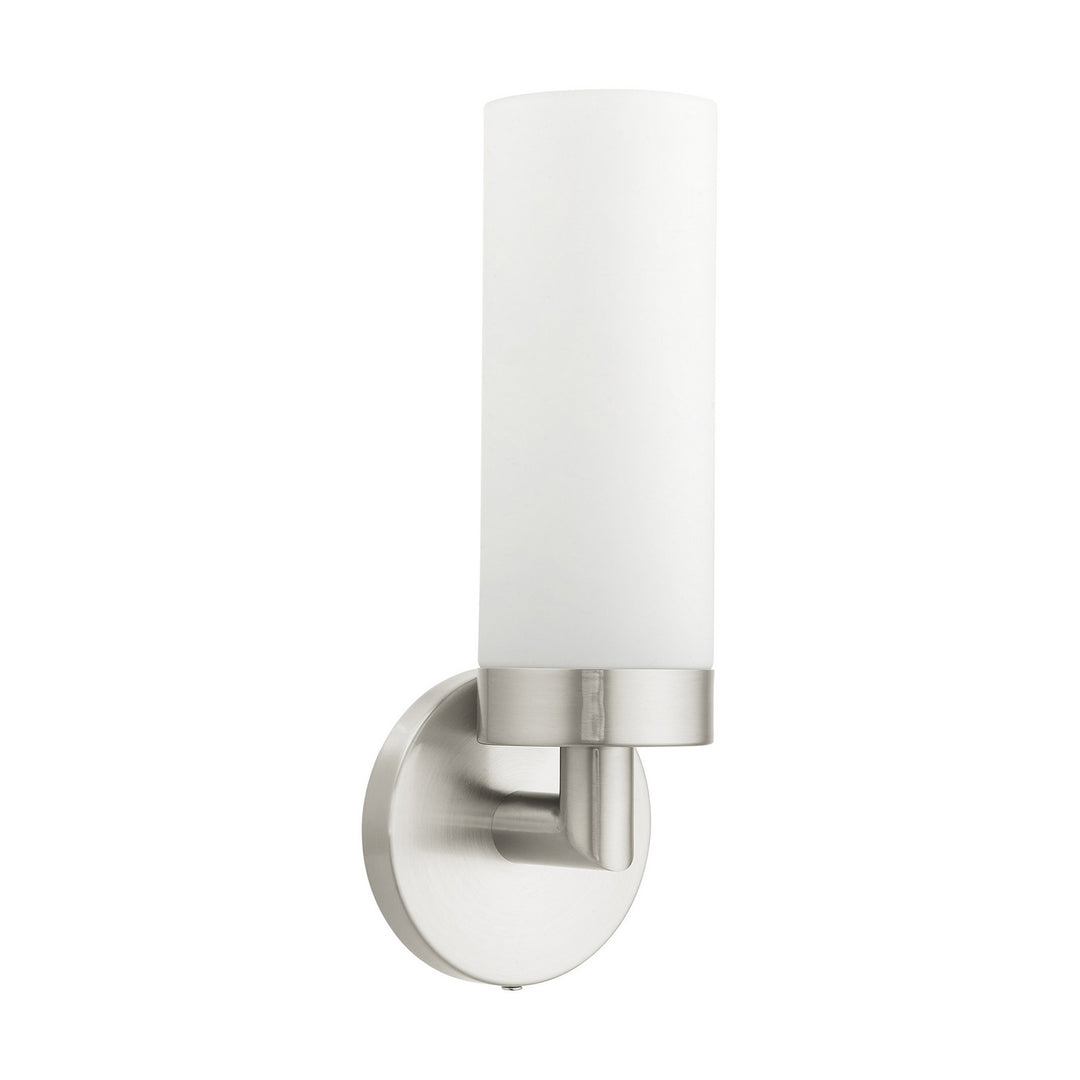 Livex Aero 15071-91 Wall Sconce Light - Brushed Nickel