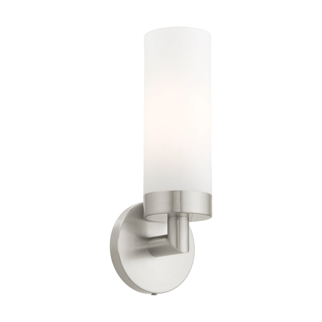 Livex Aero 15071-91 Wall Sconce Light - Brushed Nickel