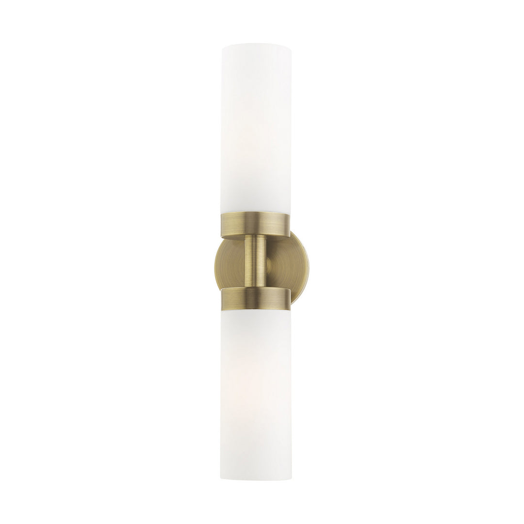 Livex Aero 15072-01 Wall Sconce Light - Antique Brass