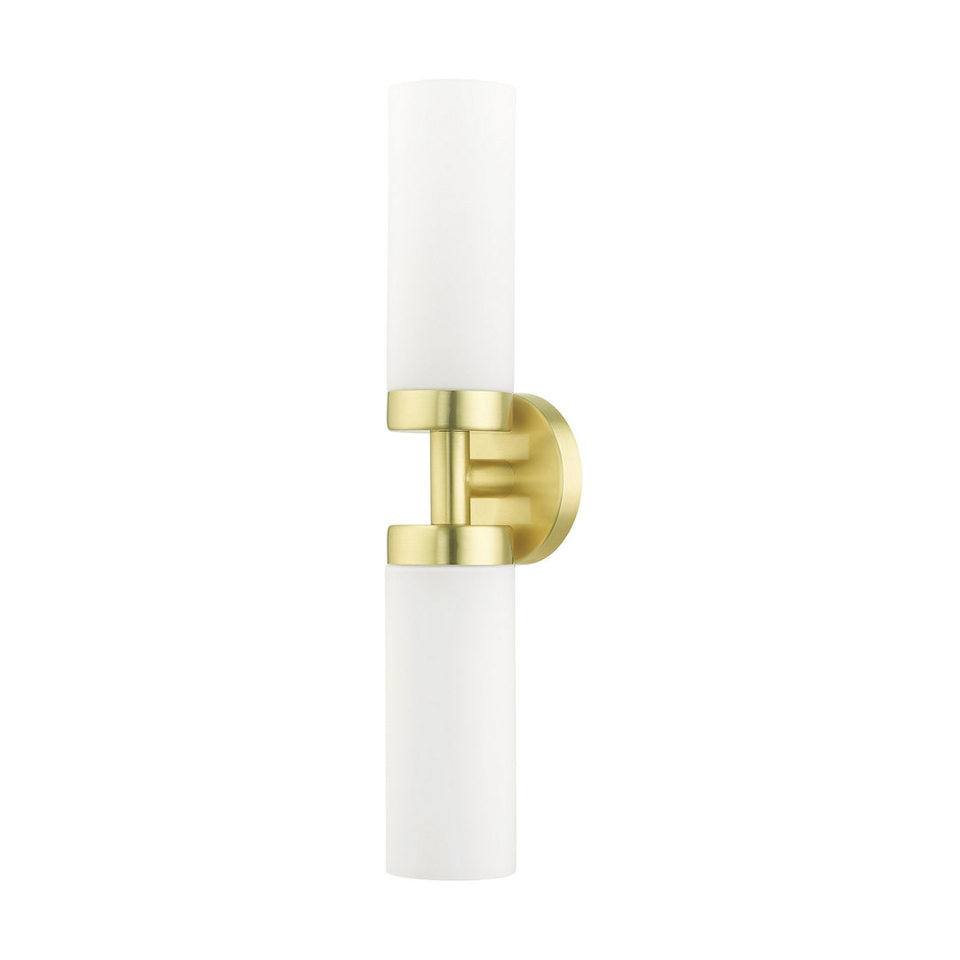 Livex Aero 15072-12 Wall Sconce Light - Satin Brass