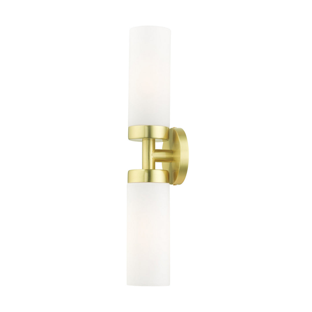 Livex Aero 15072-12 Wall Sconce Light - Satin Brass