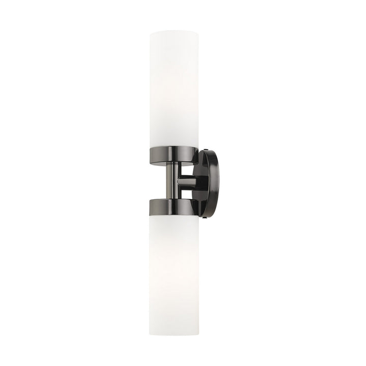 Livex Aero 15072-46 Wall Sconce Light - Black Chrome