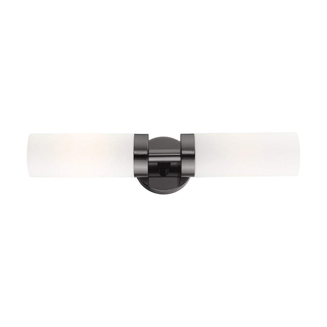 Livex Aero 15072-46 Wall Sconce Light - Black Chrome