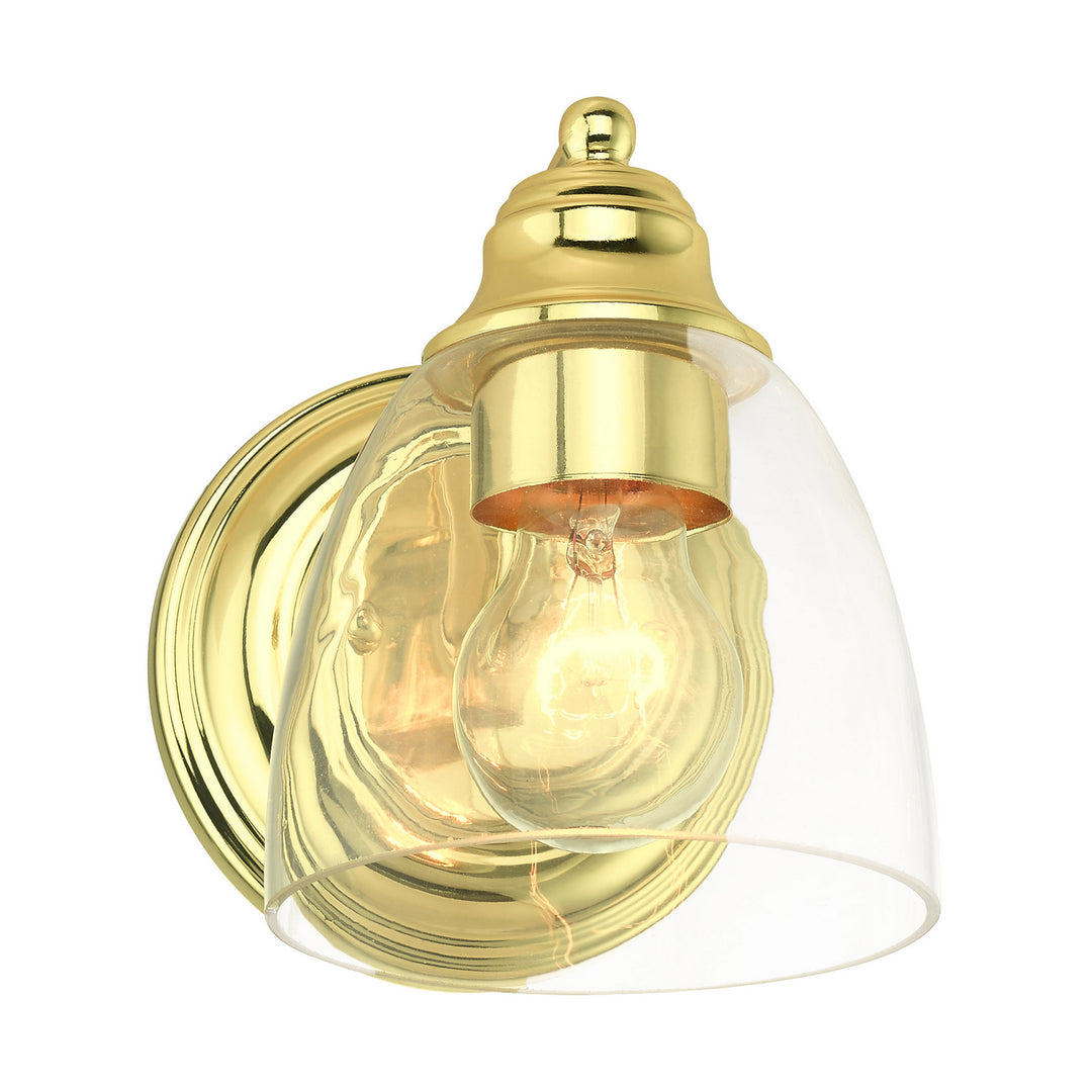 Livex Montgomery 15131-02 Wall Sconce Light - Polished Brass