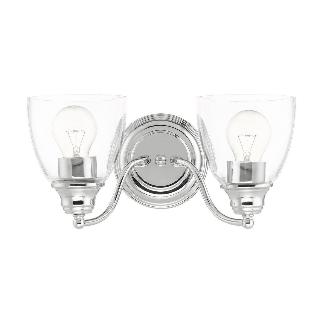 Livex Montgomery 15132-05 Bath Vanity Light 14 in. wide - Polished Chrome