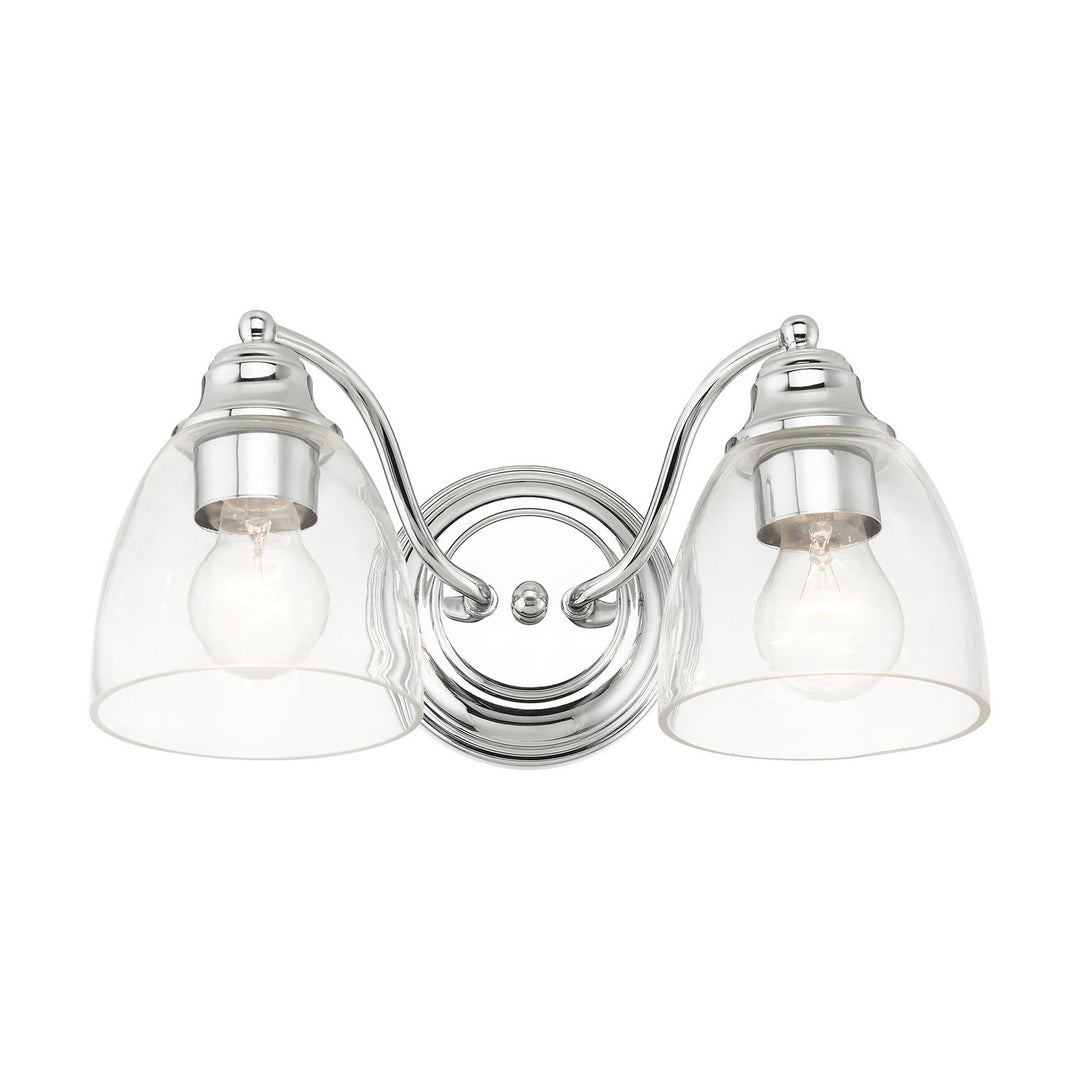 Livex Montgomery 15132-05 Bath Vanity Light 14 in. wide - Polished Chrome