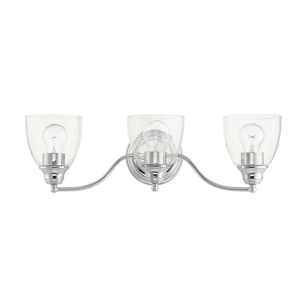 Livex Montgomery 15133-05 Bath Vanity Light 23 in. wide - Polished Chrome