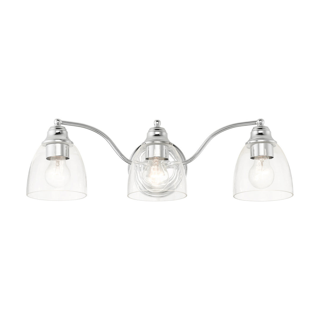 Livex Montgomery 15133-05 Bath Vanity Light 23 in. wide - Polished Chrome