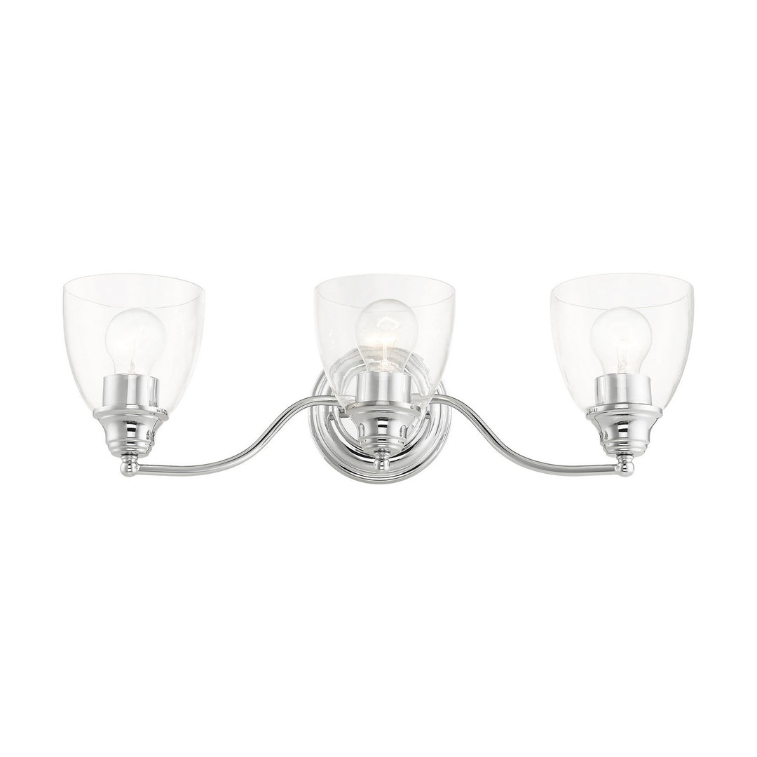 Livex Montgomery 15133-05 Bath Vanity Light 23 in. wide - Polished Chrome