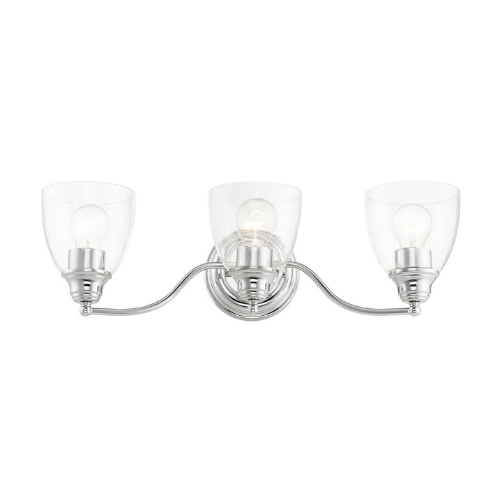 Livex Montgomery 15133-05 Bath Vanity Light 23 in. wide - Polished Chrome