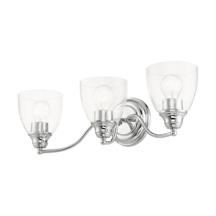 Livex Montgomery 15133-05 Bath Vanity Light 23 in. wide - Polished Chrome