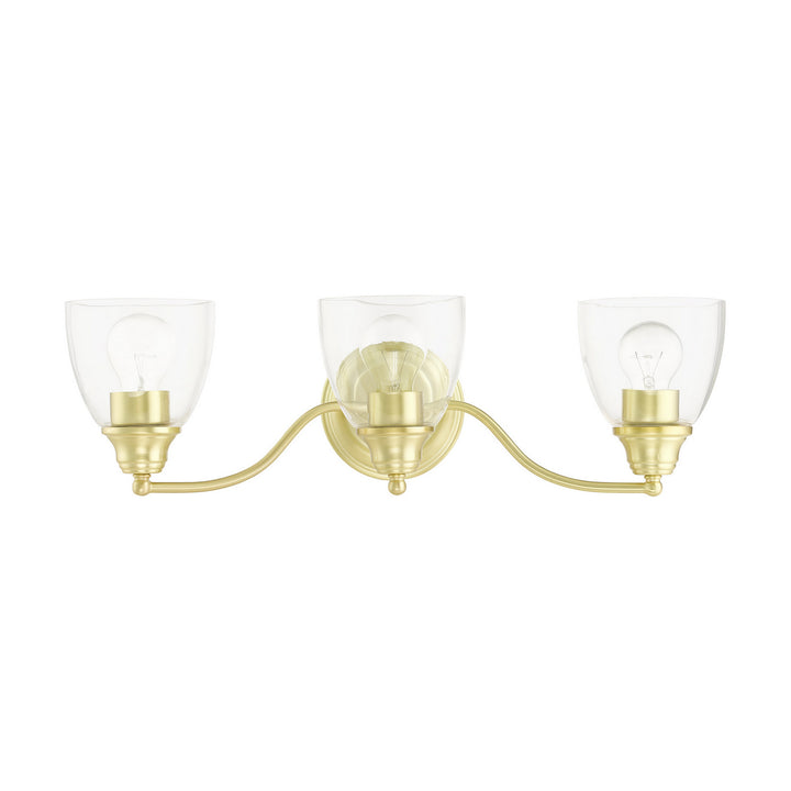 Livex Montgomery 15133-12 Bath Vanity Light 23 in. wide - Satin Brass