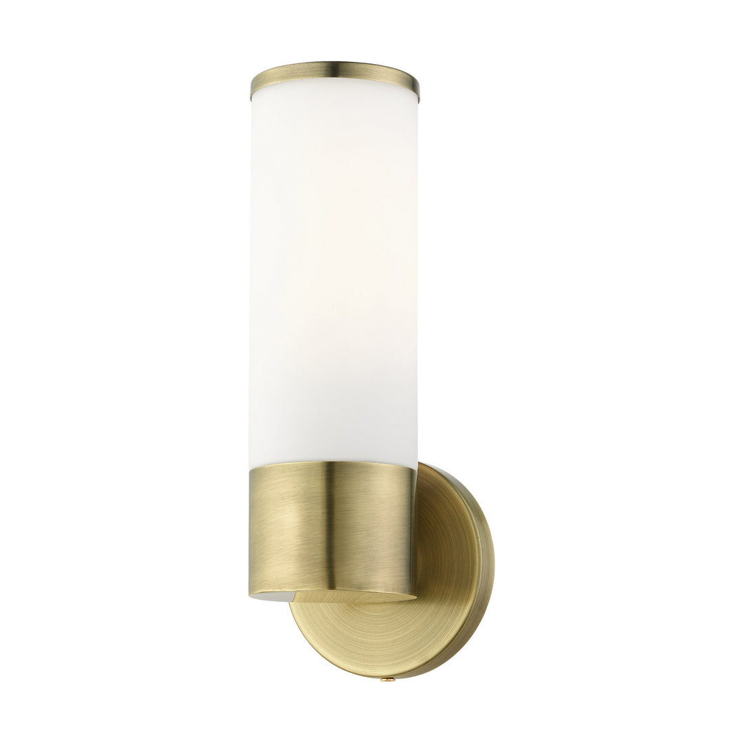 Livex Lindale 16561-01 Wall Sconce Light - Antique Brass