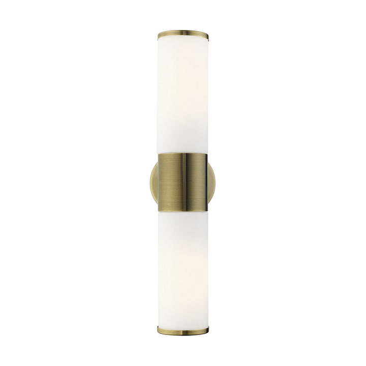 Livex Lindale 16562-01 Bath Vanity Light 19 in. wide - Antique Brass