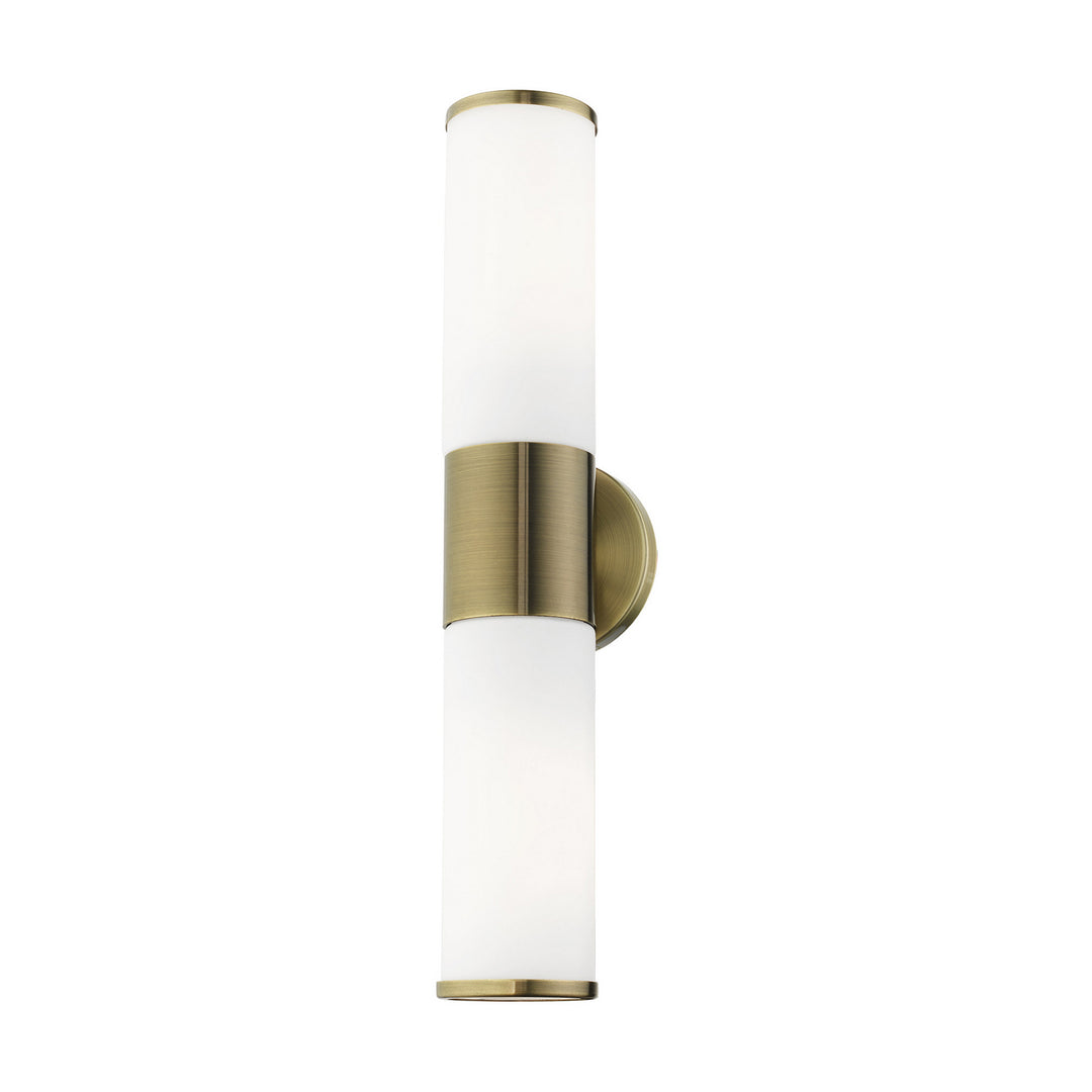 Livex Lindale 16562-01 Bath Vanity Light 19 in. wide - Antique Brass