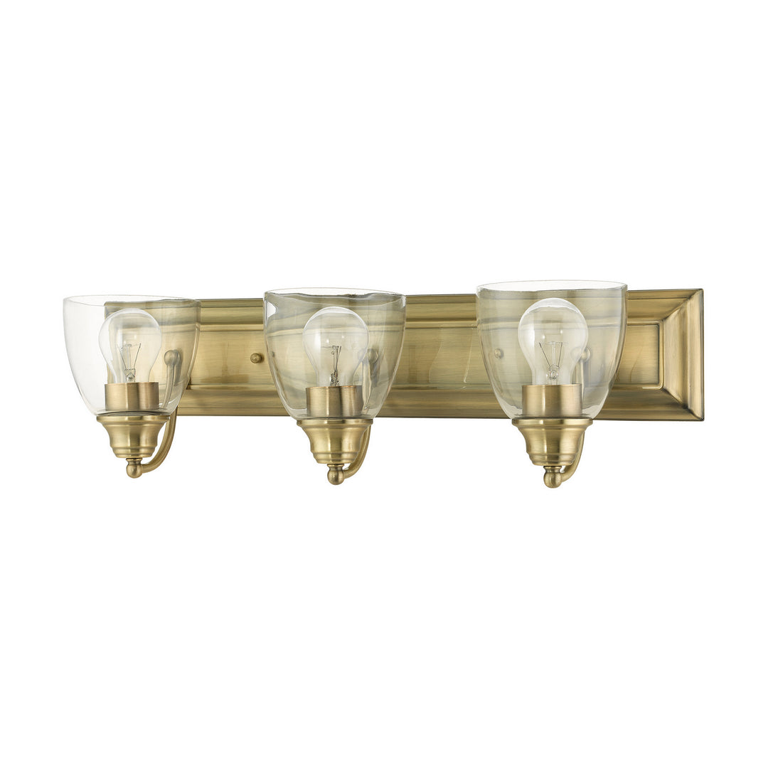 Livex Birmingham 17073-01 Bath Vanity Light 24 in. wide - Antique Brass