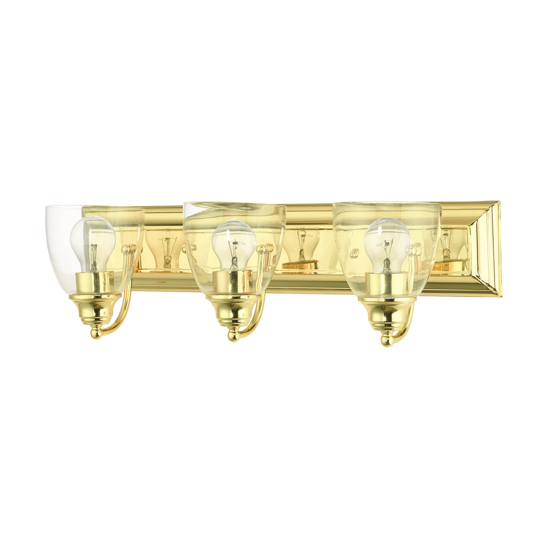 Livex Birmingham 17073-02 Bath Vanity Light 24 in. wide - Polished Brass