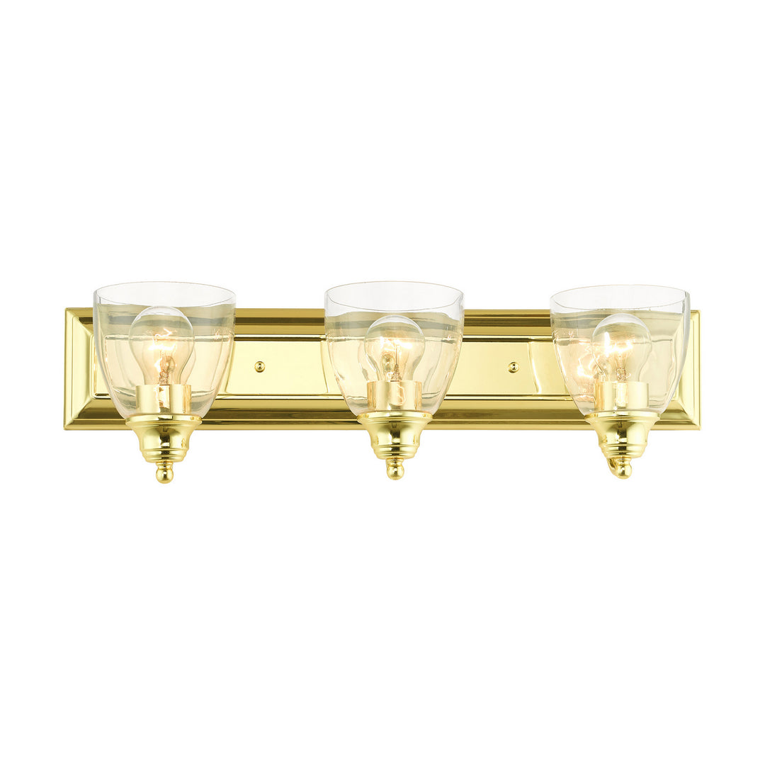 Livex Birmingham 17073-02 Bath Vanity Light 24 in. wide - Polished Brass