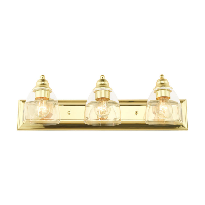 Livex Birmingham 17073-02 Bath Vanity Light 24 in. wide - Polished Brass