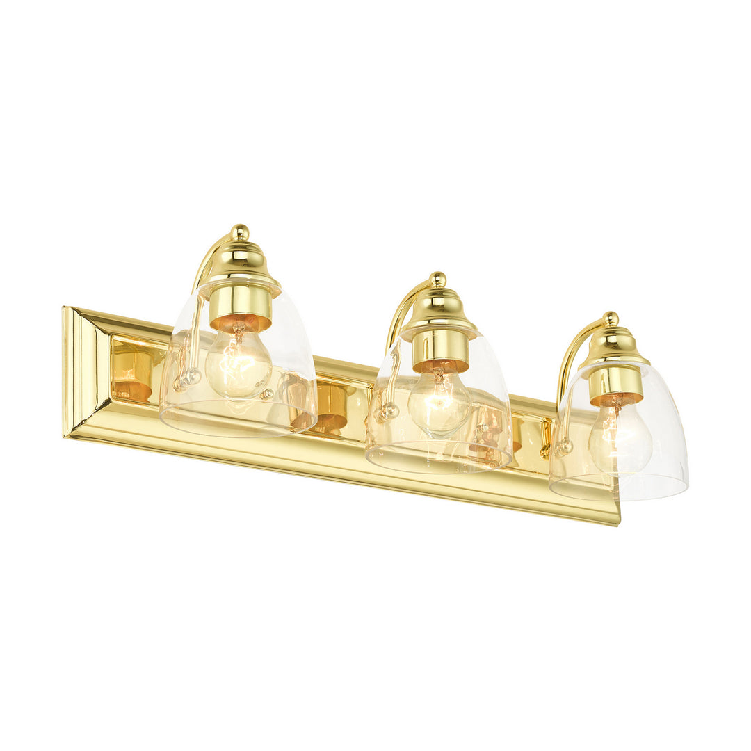 Livex Birmingham 17073-02 Bath Vanity Light 24 in. wide - Polished Brass