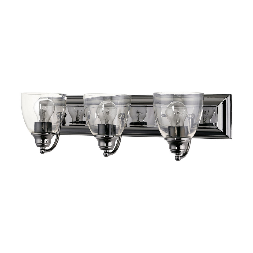 Livex Birmingham 17073-46 Bath Vanity Light 24 in. wide - Black Chrome