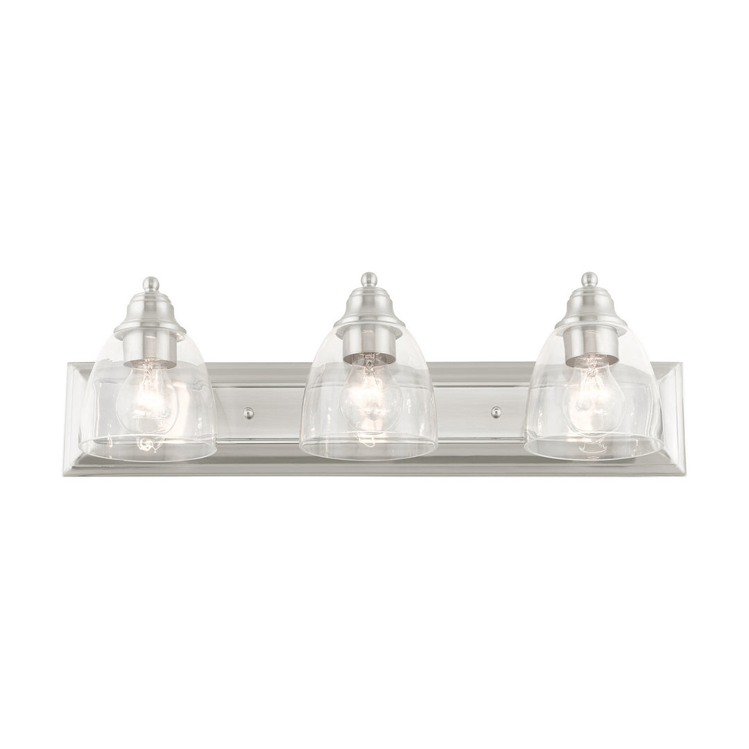 Livex Birmingham 17073-91 Bath Vanity Light 24 in. wide - Brushed Nickel