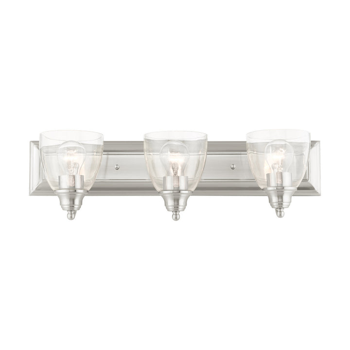 Livex Birmingham 17073-91 Bath Vanity Light 24 in. wide - Brushed Nickel