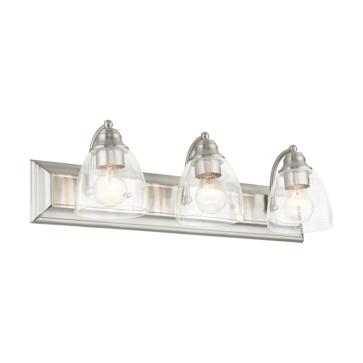 Livex Birmingham 17073-91 Bath Vanity Light 24 in. wide - Brushed Nickel