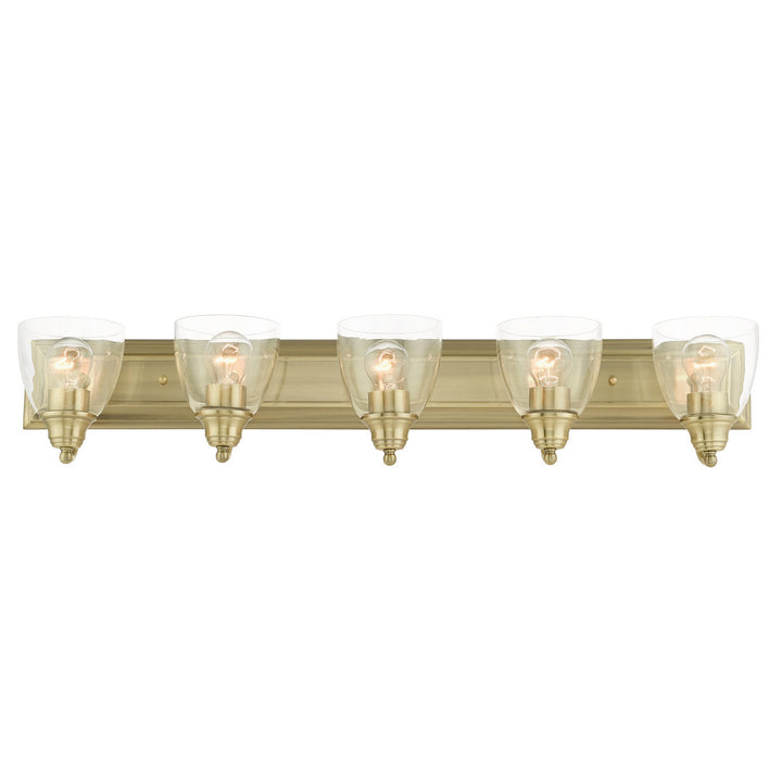 Livex Birmingham 17075-01 Bath Vanity Light 36 in. wide - Antique Brass