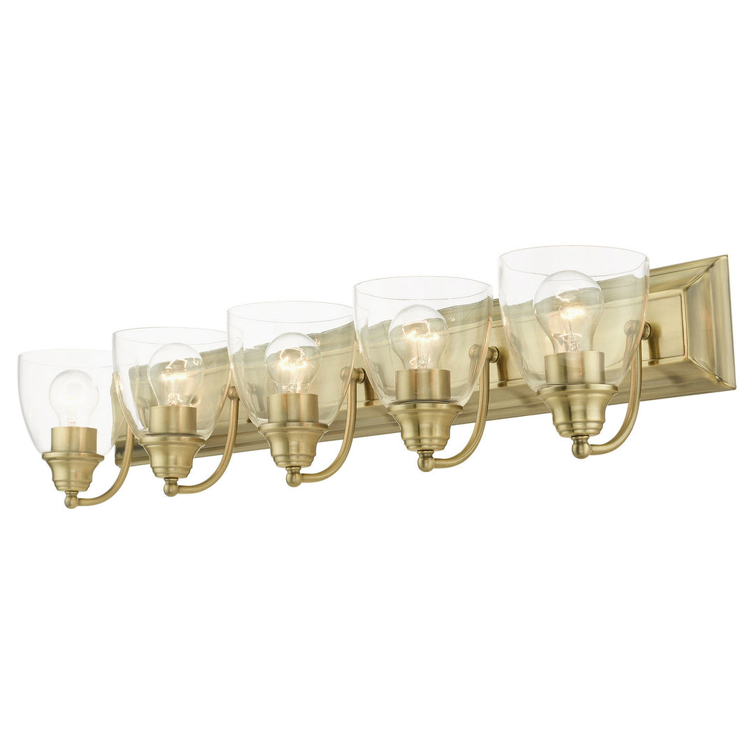 Livex Birmingham 17075-01 Bath Vanity Light 36 in. wide - Antique Brass