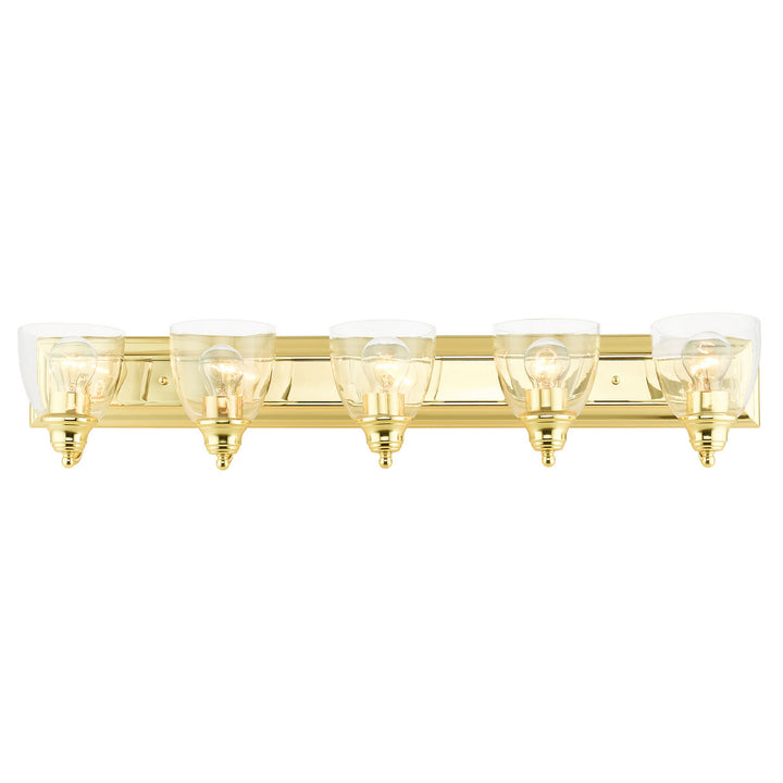 Livex Birmingham 17075-02 Bath Vanity Light 36 in. wide - Polished Brass