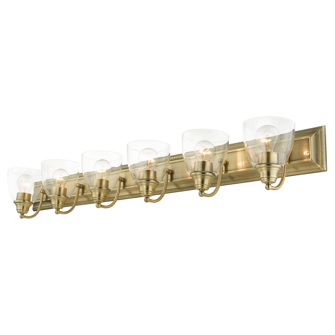 Livex Birmingham 17076-01 Bath Vanity Light 48 in. wide - Antique Brass