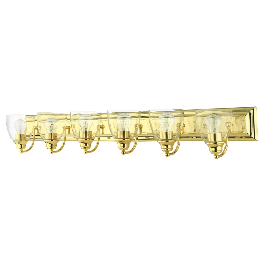 Livex Birmingham 17076-02 Bath Vanity Light 48 in. wide - Polished Brass