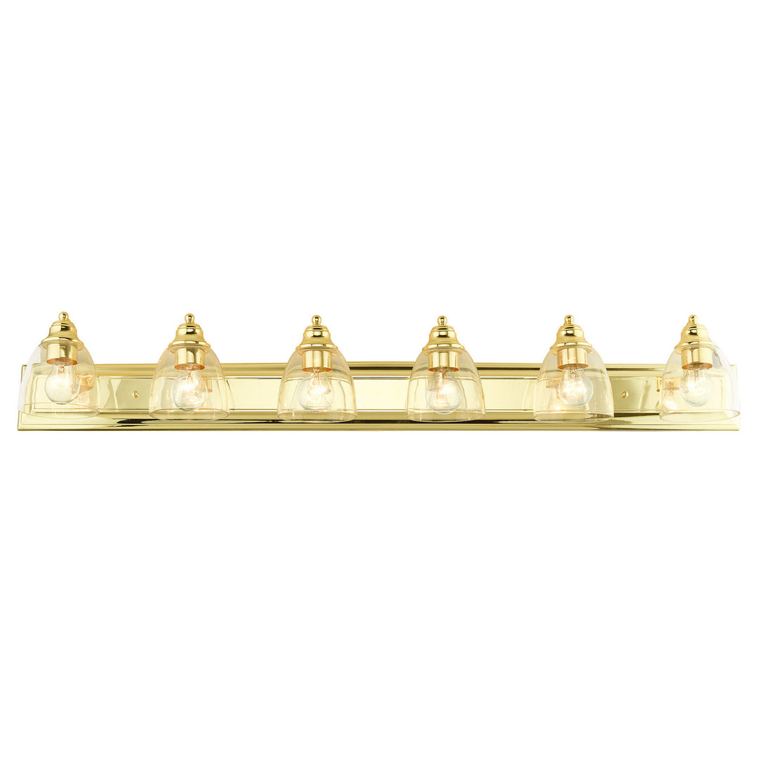 Livex Birmingham 17076-02 Bath Vanity Light 48 in. wide - Polished Brass