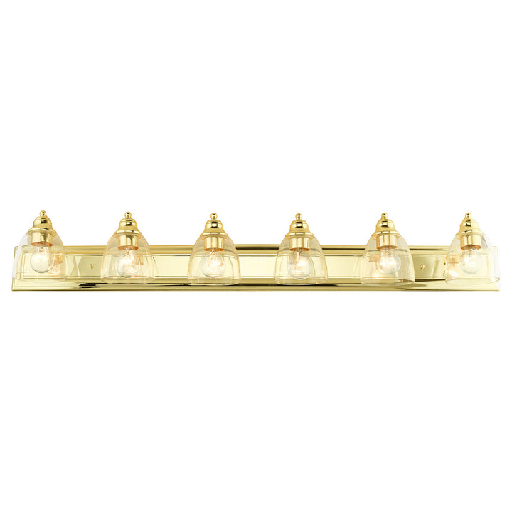 Livex Birmingham 17076-02 Bath Vanity Light 48 in. wide - Polished Brass