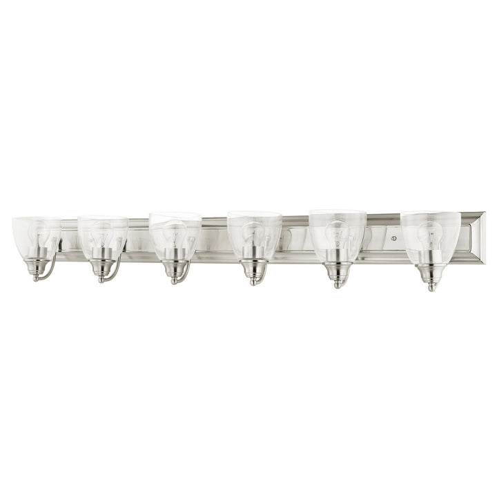 Livex Birmingham 17076-91 Bath Vanity Light 48 in. wide - Brushed Nickel