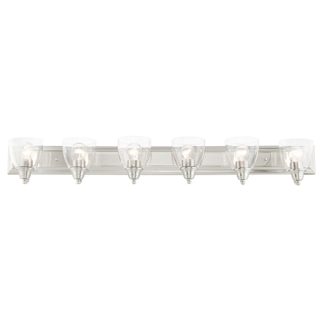 Livex Birmingham 17076-91 Bath Vanity Light 48 in. wide - Brushed Nickel