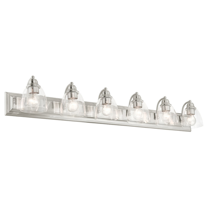 Livex Birmingham 17076-91 Bath Vanity Light 48 in. wide - Brushed Nickel