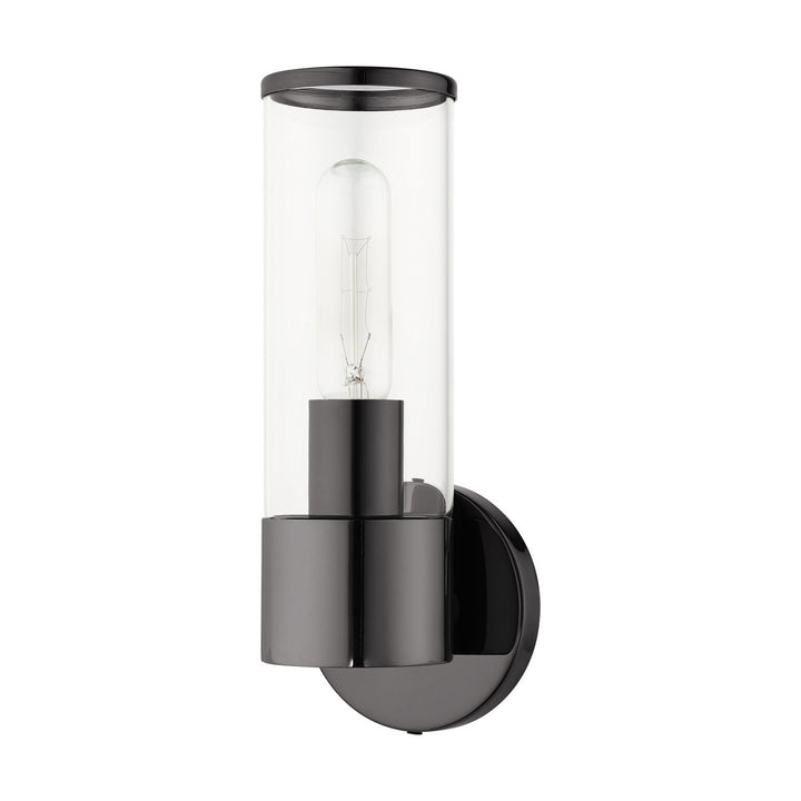 Livex Banca 17281-46 Wall Sconce Light - Black Chrome