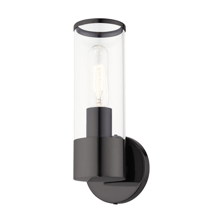 Livex Banca 17281-46 Wall Sconce Light - Black Chrome