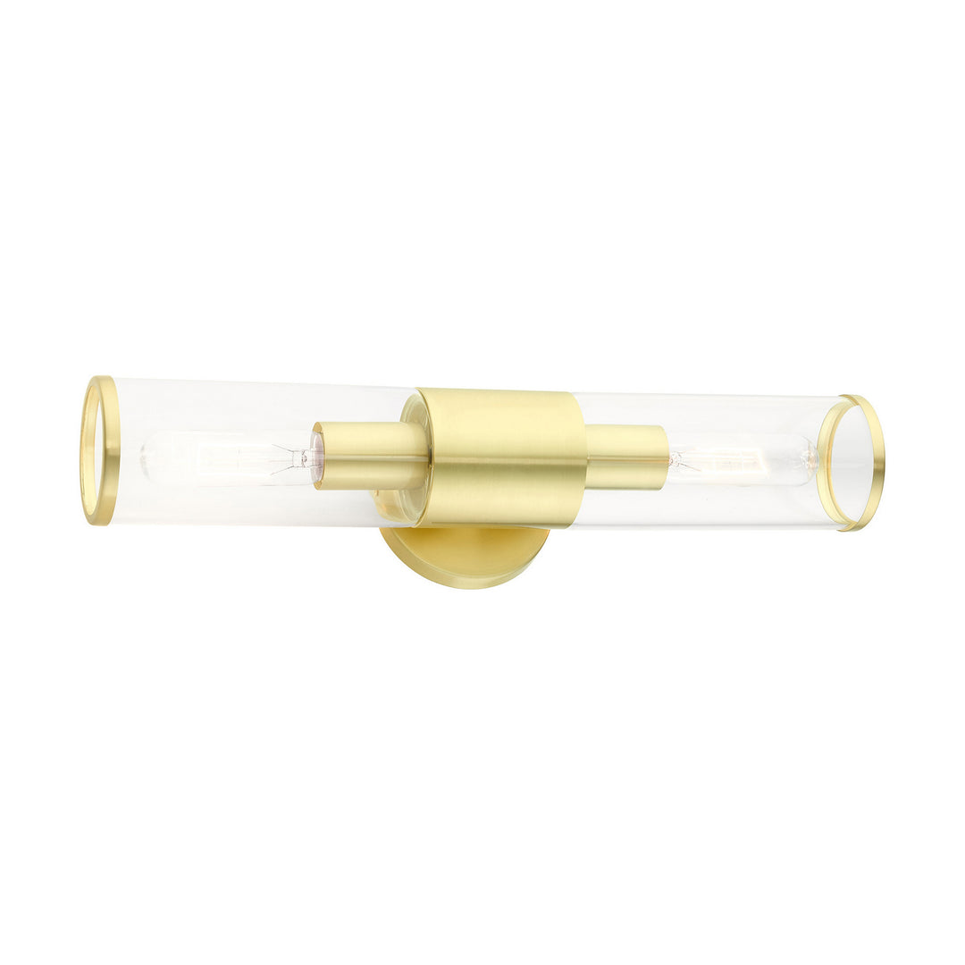 Livex Banca 17282-12 Bath Vanity Light 5 in. wide - Satin Brass