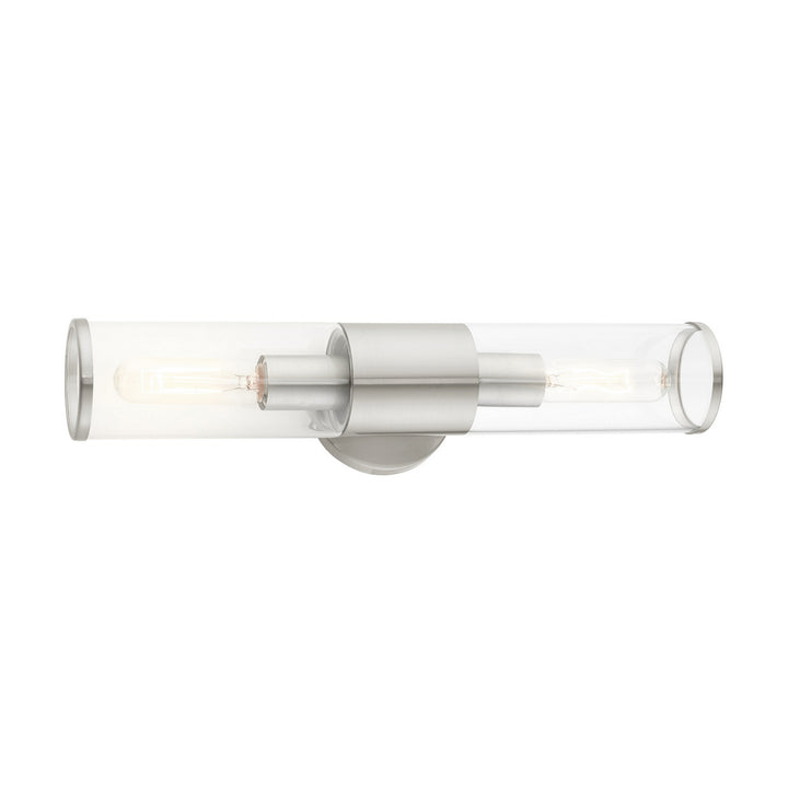 Livex Banca 17282-91 Bath Vanity Light 5 in. wide - Brushed Nickel