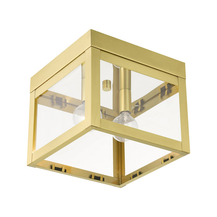 Livex Nyack 20588-12 Ceiling Light - Satin Brass