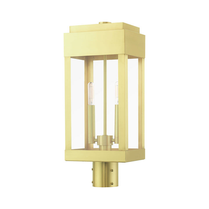 Livex Lighting 21236-12  York Outdoor Satin Brass