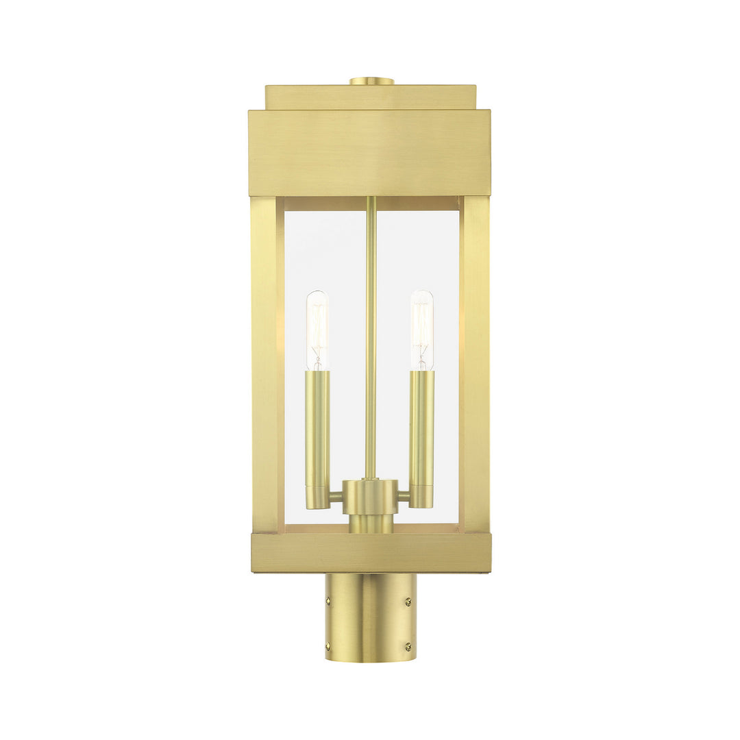 Livex Lighting 21236-12  York Outdoor Satin Brass