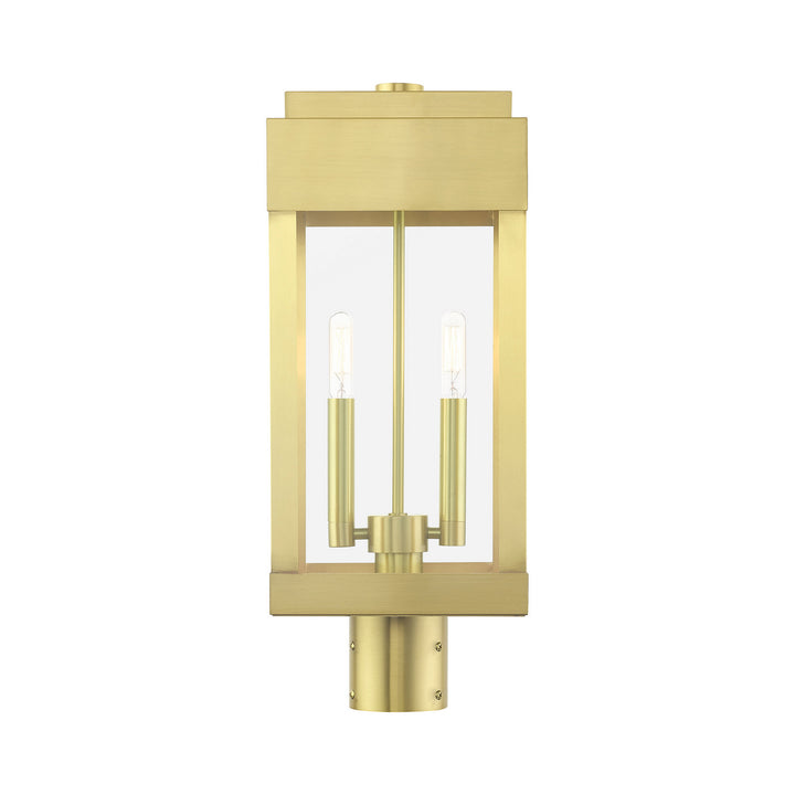 Livex Lighting 21236-12  York Outdoor Satin Brass