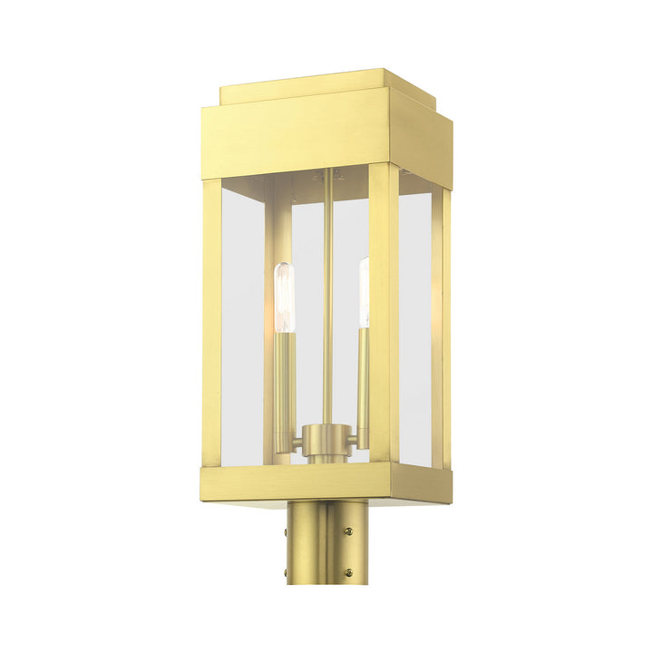 Livex Lighting 21236-12  York Outdoor Satin Brass