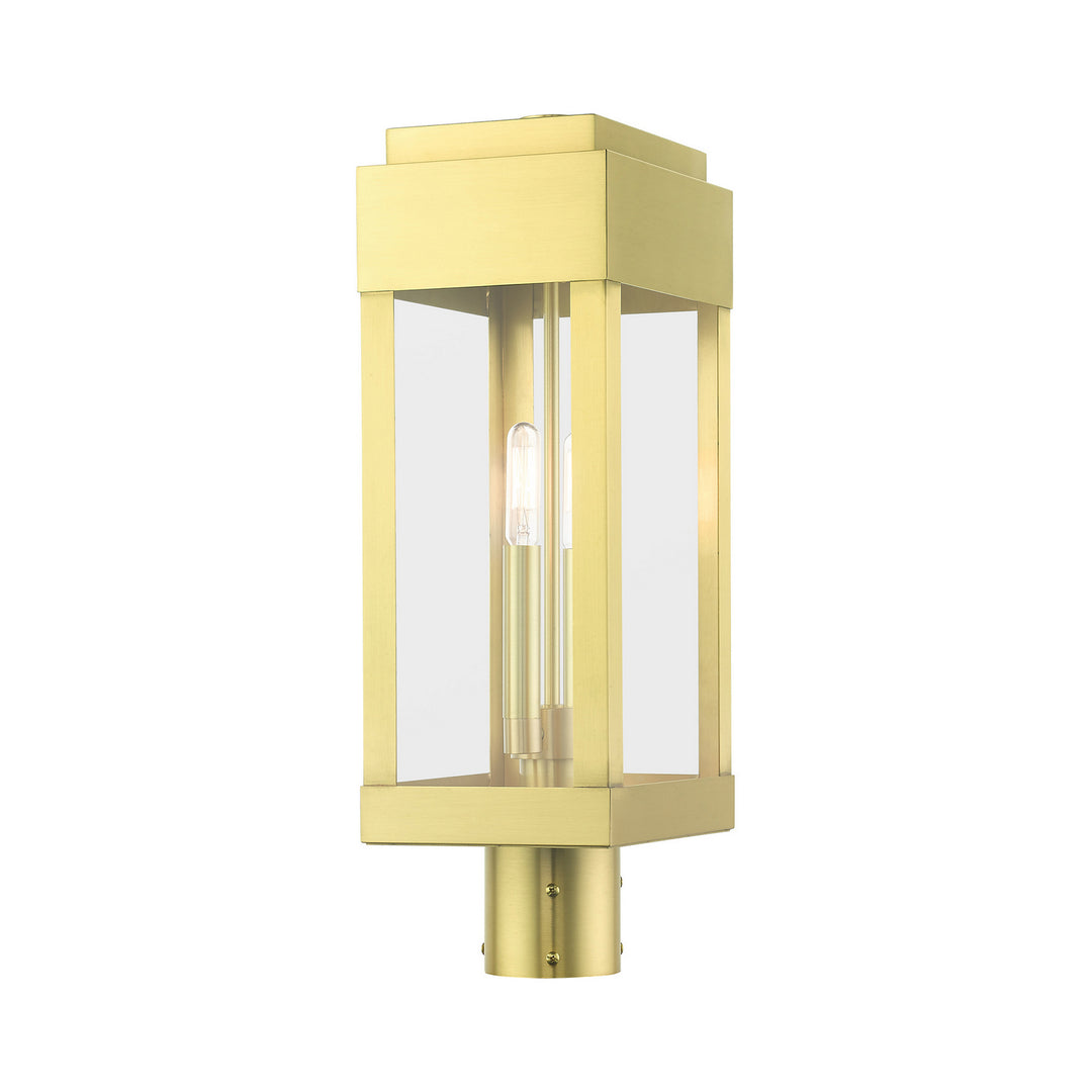 Livex Lighting 21236-12  York Outdoor Satin Brass