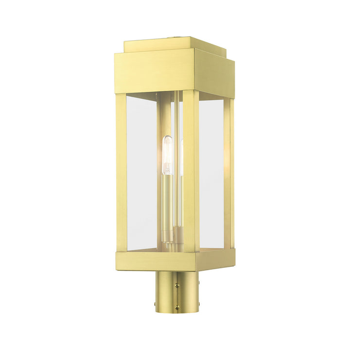Livex Lighting 21236-12  York Outdoor Satin Brass
