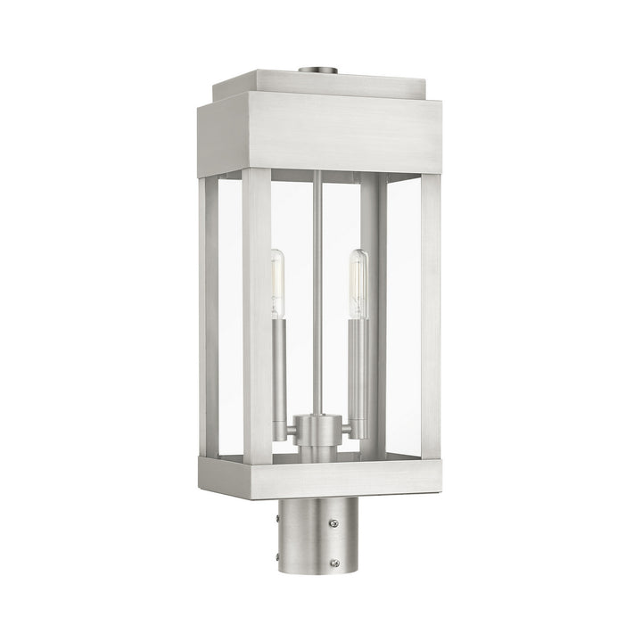 Livex Lighting 21236-91  York Outdoor Brushed Nickel